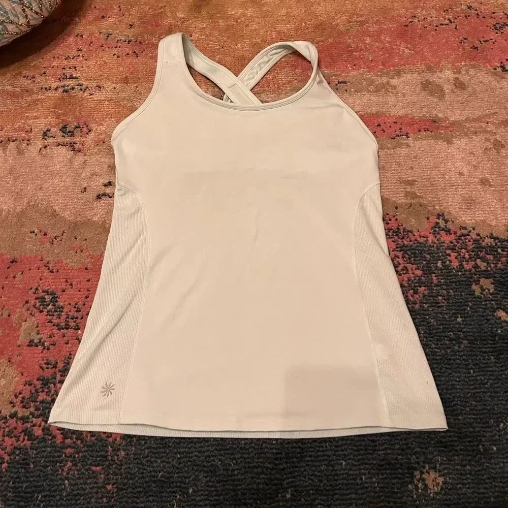 Athleta light teal Tank Top with Crossback